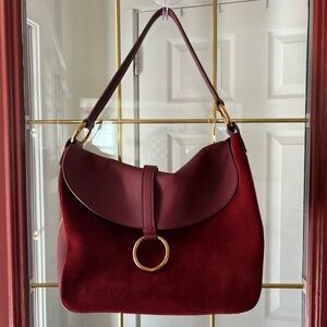 Tory Burch Suede Hobo Satchel